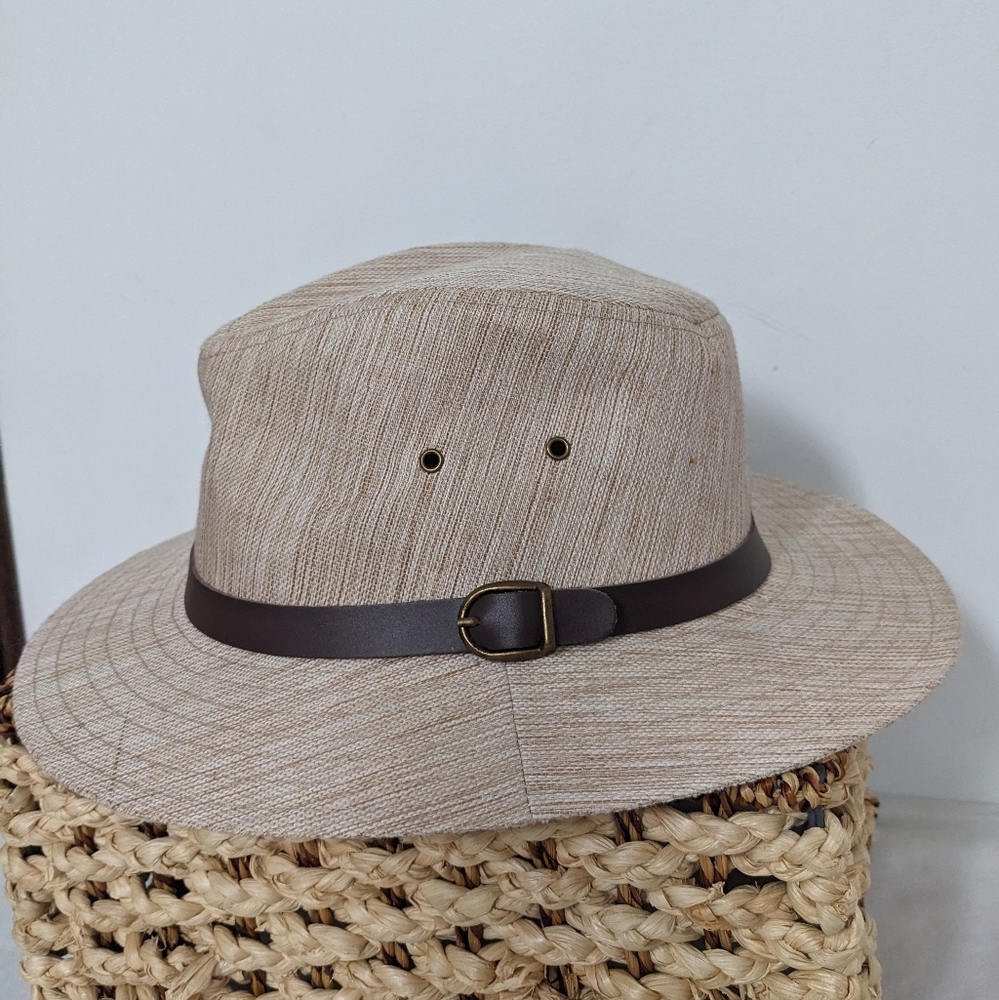 Henschel Hat Co USA Oakridge Safari Natural Linen Hat - Picture 3 of 13